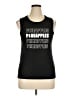 Bella Black Sleeveless T-Shirt Size XL - photo 1