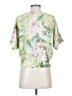 Tommy Bahama Tropical Floral Graphic Green Short Sleeve Blouse Size XXS - photo 2