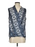 Pleione 100% Polyester Blue Sleeveless Blouse Size S - photo 1