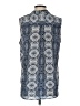 Pleione 100% Polyester Blue Sleeveless Blouse Size S - photo 2