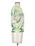 Tommy Bahama Tropical Floral Graphic Green Short Sleeve Blouse Size XXS - photo 4