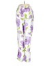 Soft Surroundings Floral Purple Casual Pants Size M - photo 2