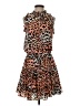 Buddy Love 100% Polyester Animal Print Brown Cocktail Dress Size S - photo 1