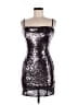 Forever 21 100% Polyester Metallic Silver Cocktail Dress Size M - photo 1