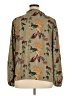 Well Worn 100% Polyester Print Green Long Sleeve Blouse Size XL - photo 2