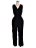 Gap 100% Rayon Solid Black Jumpsuit Size L - photo 1