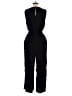 Gap 100% Rayon Solid Black Jumpsuit Size L - photo 2