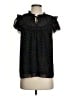 Draper James 100% Polyester Black Short Sleeve Blouse Size S - photo 1