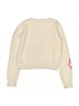 Jacadi Floral Ivory Wool Pullover Sweater Size 8 - photo 2