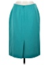 Le Suit Solid Teal Formal Skirt Size 10 (petite) - photo 2