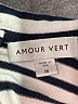 Amour Vert 100% Cotton Stripes White Sleeveless Button-Down Shirt Size M - photo 7