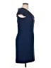 Talbots Solid Blue Cocktail Dress Size 14 - photo 4