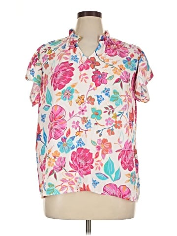 Haptics Short Sleeve Blouse (view 1)
