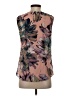 DKNY 100% Polyester Brown Sleeveless Blouse Size XS - photo 2