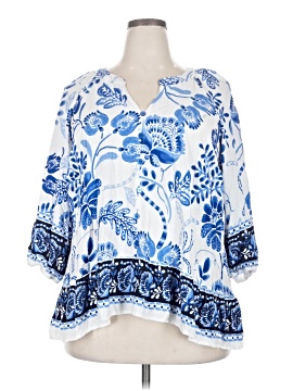 Unique Spectrum 3/4 Sleeve Blouse