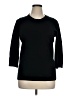 Karen Scott 100% Acrylic Black Pullover Sweater Size XL - photo 1