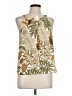 Rose + Olive Green Sleeveless Blouse Size L - photo 1