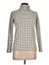 Uniqlo 100% Polyester Houndstooth Silver Turtleneck Sweater Size L - photo 1