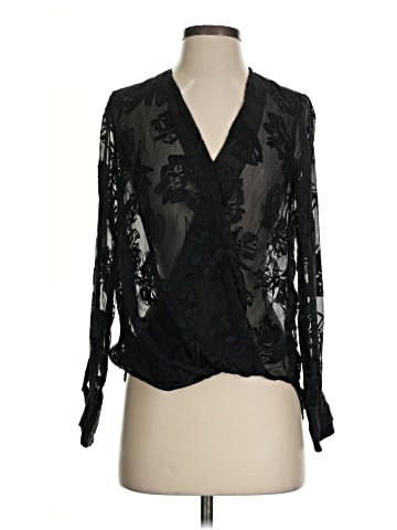 Rag & Bone Long Sleeve Silk Top (view 1)