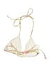 Frankies Bikinis Floral Yellow Swimsuit Top Size M - photo 2