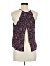 Don't Ask Why 100% Viscose Purple Sleeveless Blouse One size - photo 2
