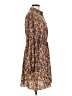 C+D+M Collection 100% Polyester Print Brown Casual Dress Size L - photo 4