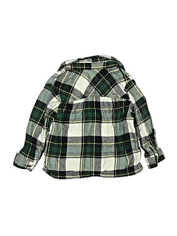 Wonder Nation Long Sleeve Button-Down Shirt (view 2)