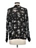 Vince. Floral Black Long Sleeve Blouse Size M - photo 2