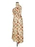 Cider 100% Polyester Floral Tan Cocktail Dress Size XL - photo 5