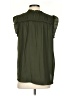 Ann Taylor LOFT 100% Polyester Green Sleeveless Blouse Size S - photo 2