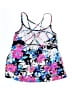Island Escape Floral Blue Swimsuit Top Size M - photo 2