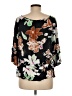 Assorted Brands 100% Rayon Black 3/4 Sleeve Blouse Size M - photo 2