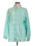 J.Jill Solid Teal Long Sleeve Button-Down Shirt Size L (tall) - photo 1