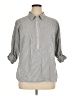 Tommy Hilfiger Houndstooth Gray 3/4 Sleeve Button-Down Shirt Size 1X - photo 1