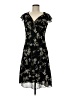 Ombre 100% Polyester Floral Black Cocktail Dress Size 8 - photo 1