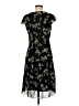 Ombre 100% Polyester Floral Black Cocktail Dress Size 8 - photo 2