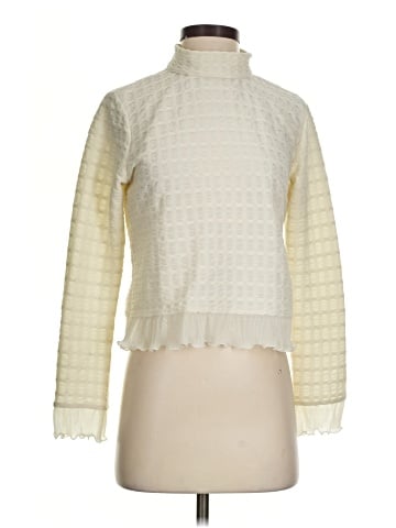 Blue Tassel Turtleneck Sweater (view 1)