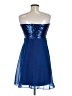 Guess 100% Polyester Blue Cocktail Dress Size M - photo 2