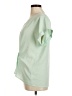 Blue Rain 100% Polyester Solid Green Short Sleeve Blouse Size M - photo 5