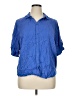 Chico's 100% Modal Blue Short Sleeve Blouse Size XL (3) - photo 1
