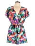Shein 100% Polyester Tropical Green Romper Size L - photo 1