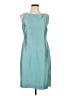 Talbots Solid Teal Casual Dress Size 10 Petite - photo 1
