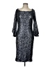 Theia Silver Cocktail Dress Size 12 - photo 1