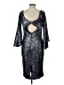 Theia Silver Cocktail Dress Size 12 - photo 2