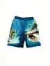 Skylanders 100% Polyester Graphic Blue Board Shorts Size 6 - 7 - photo 2