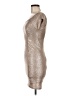 Guess 100% Polyester Metallic Silver Cocktail Dress Size 6 - photo 5