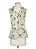 CAbi 100% Polyester Green Sleeveless Blouse Size XS - photo 1