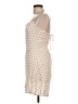 Nell 100% Viscose Ivory Cocktail Dress Size L - photo 5
