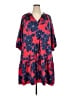 Draper James 100% Polyester Print Red Casual Dress Size 3X - photo 1
