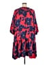 Draper James 100% Polyester Print Red Casual Dress Size 3X - photo 2